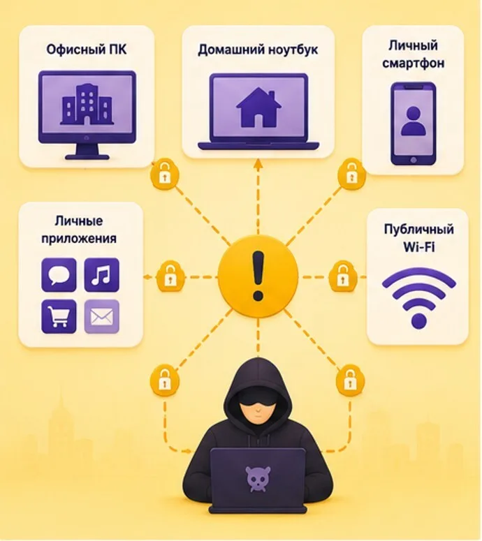 В чём специфика гибридной работы для безопасности доступов — иллюстрация к разделу статьи