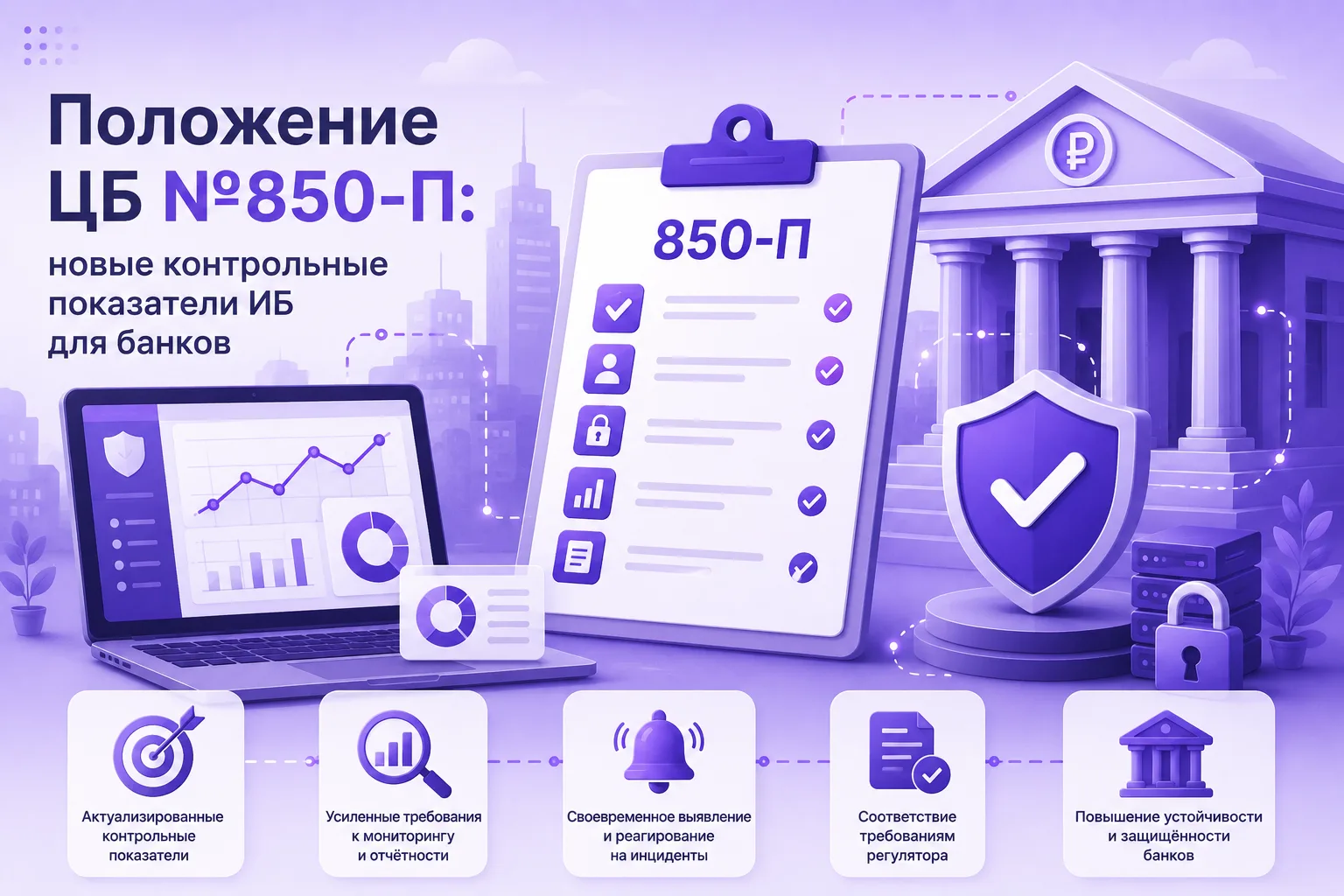 Положение ЦБ №850-П: новые показатели ИБ для банков