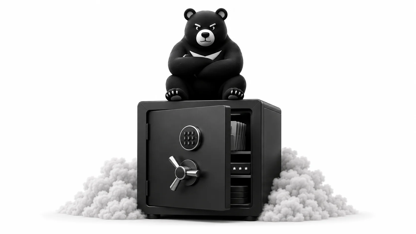 BearPass — медведь охраняет сейф с паролями